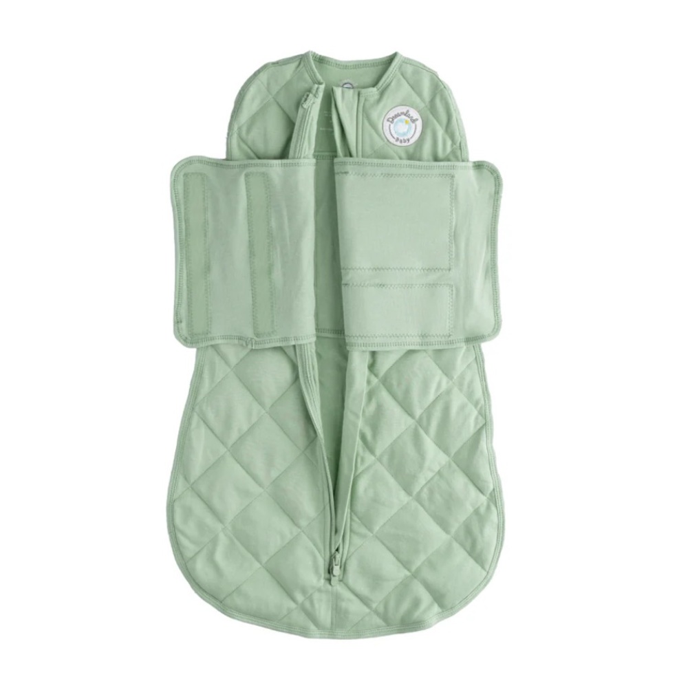 NEW Dreamland Green Quilted Baby Swaddle